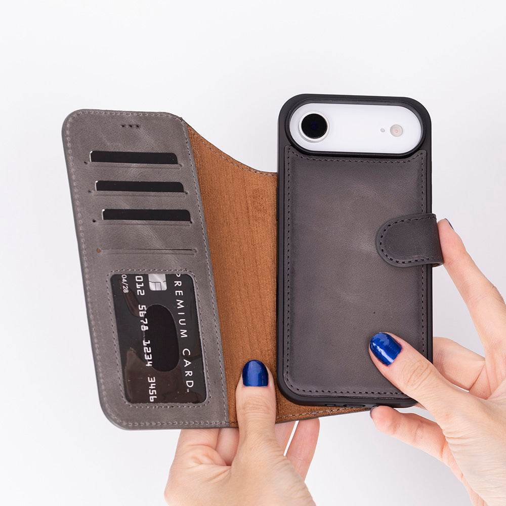 Magic I Phone 17 Air Leather Detachable Wallet Case