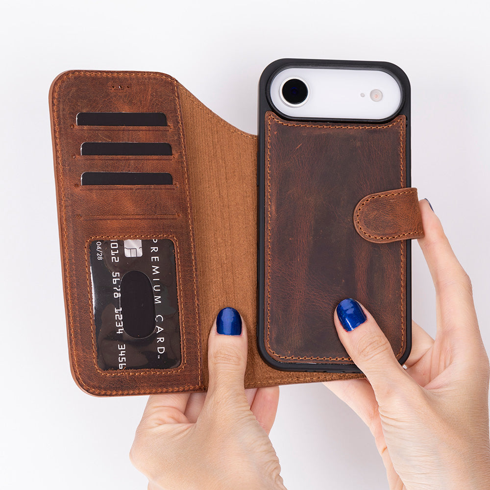 Magic I Phone 17 Air Leather Detachable Wallet Case
