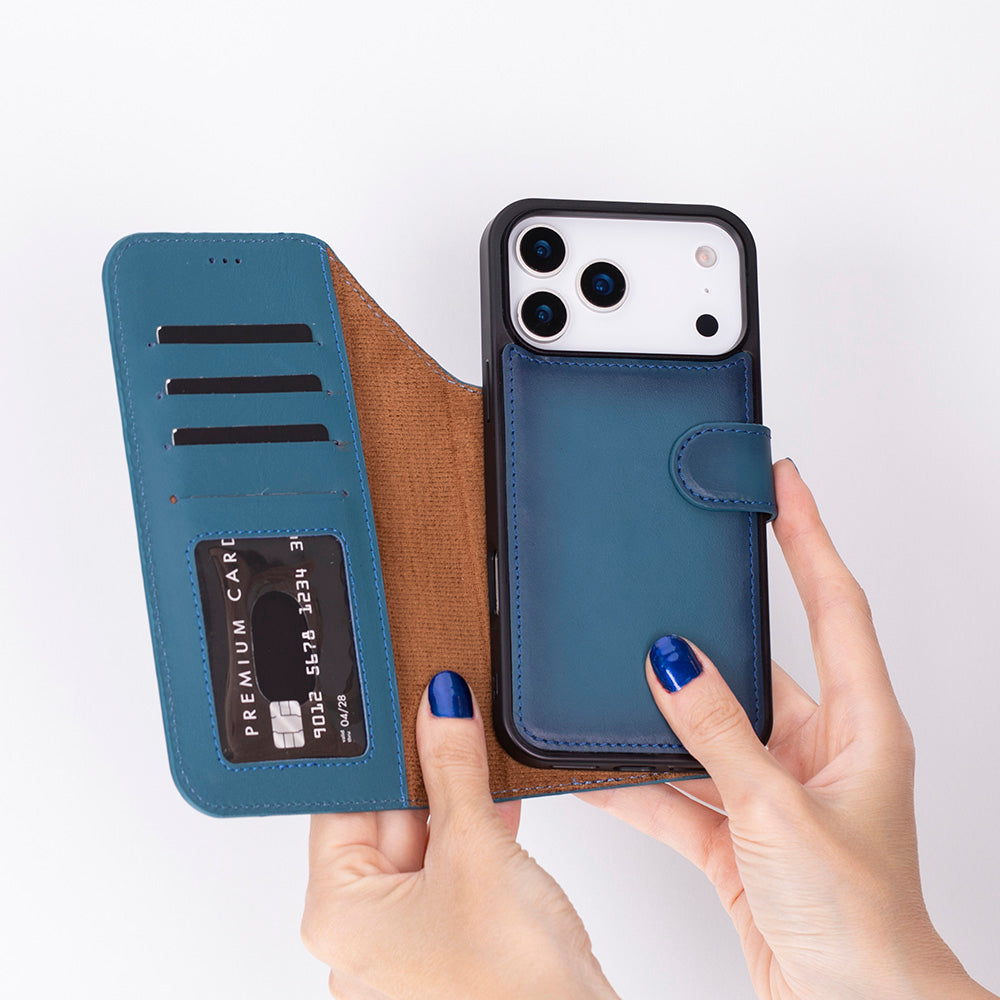 Magic I Phone 17 Pro Leather Detachable Wallet Case