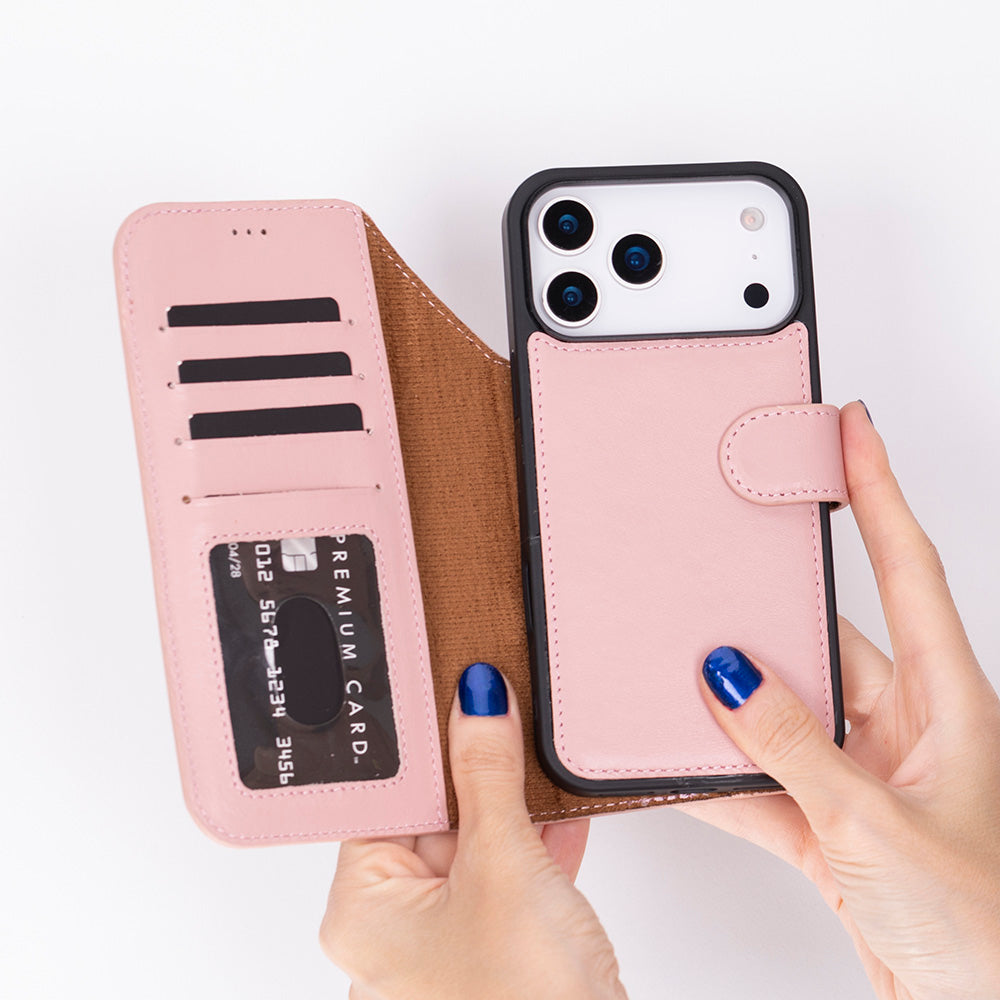 Magic I Phone 17 Pro Leather Detachable Wallet Case