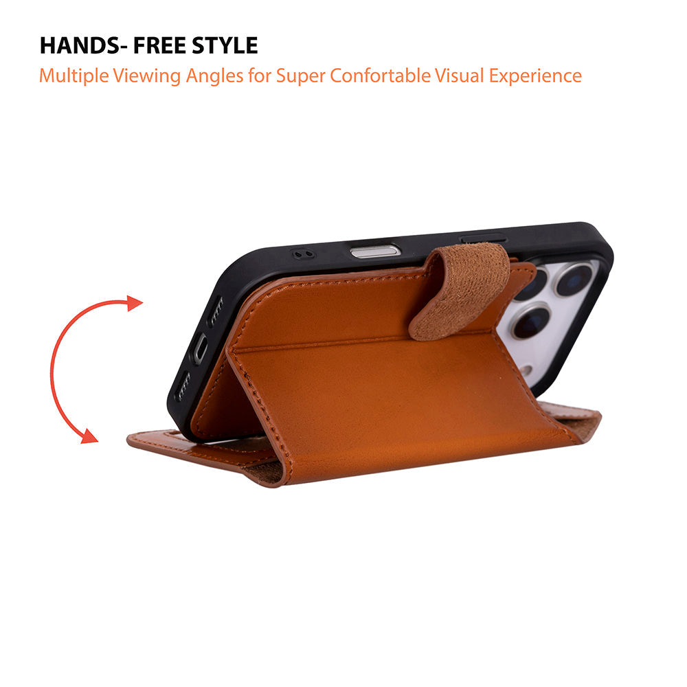 Magic I Phone 17 Pro Leather Detachable Wallet Case