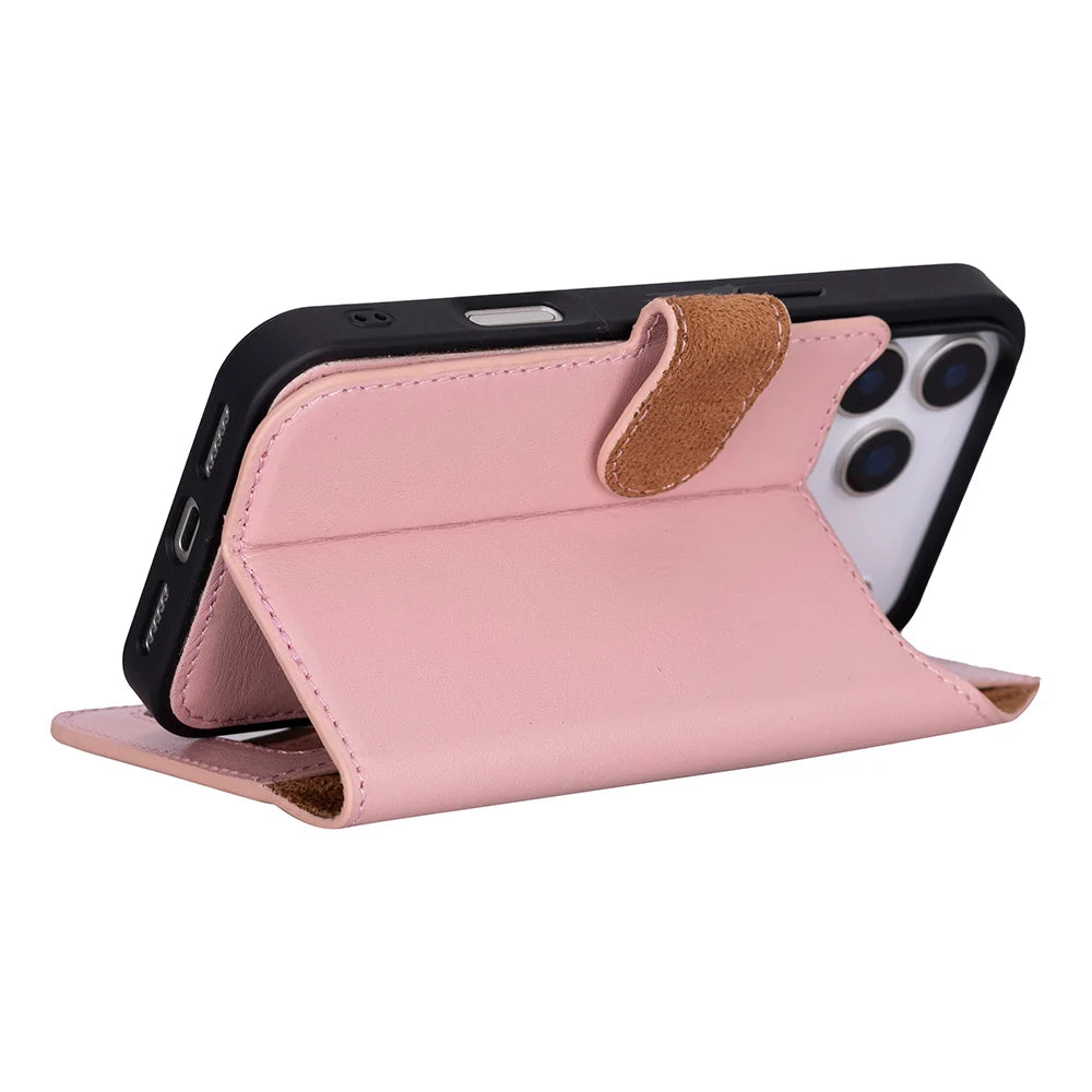 Sengul Genuine Leather Wallet Case for iPhone 18 Pro