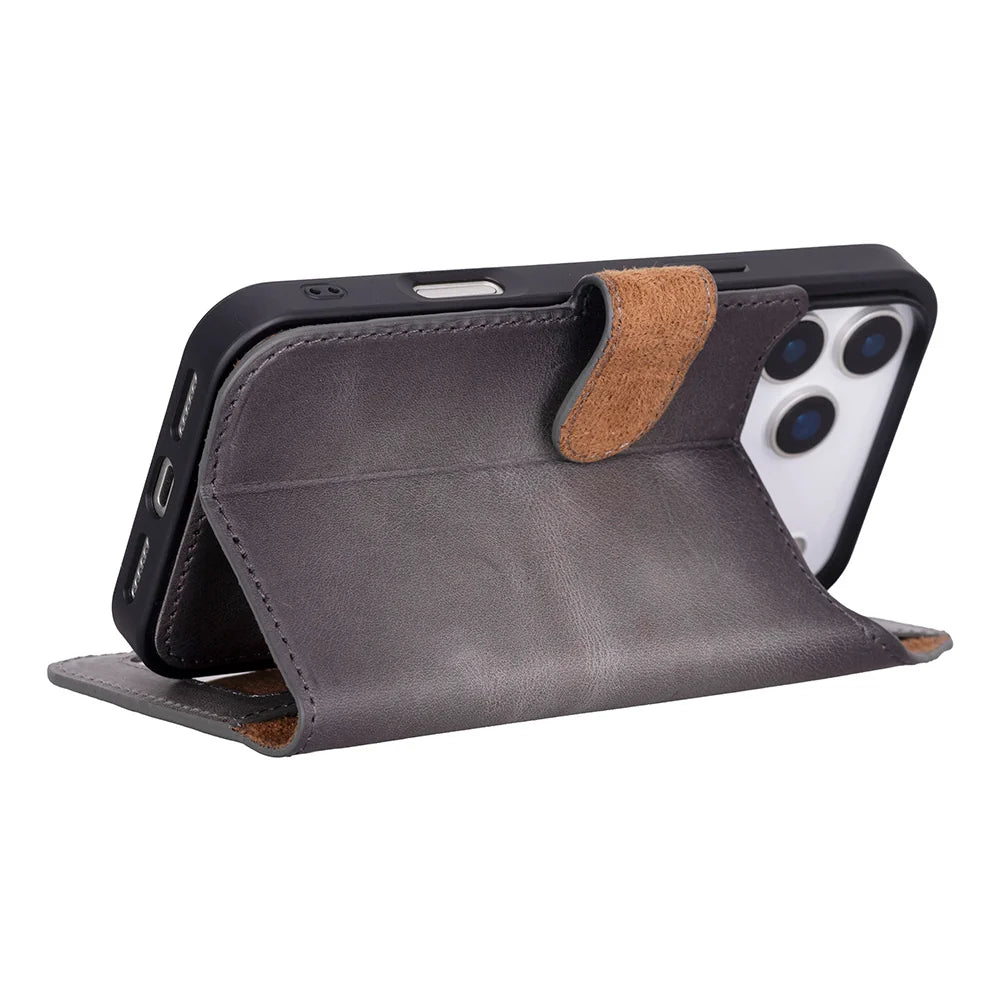 Sengul Genuine Leather Wallet Case for iPhone 18 Pro