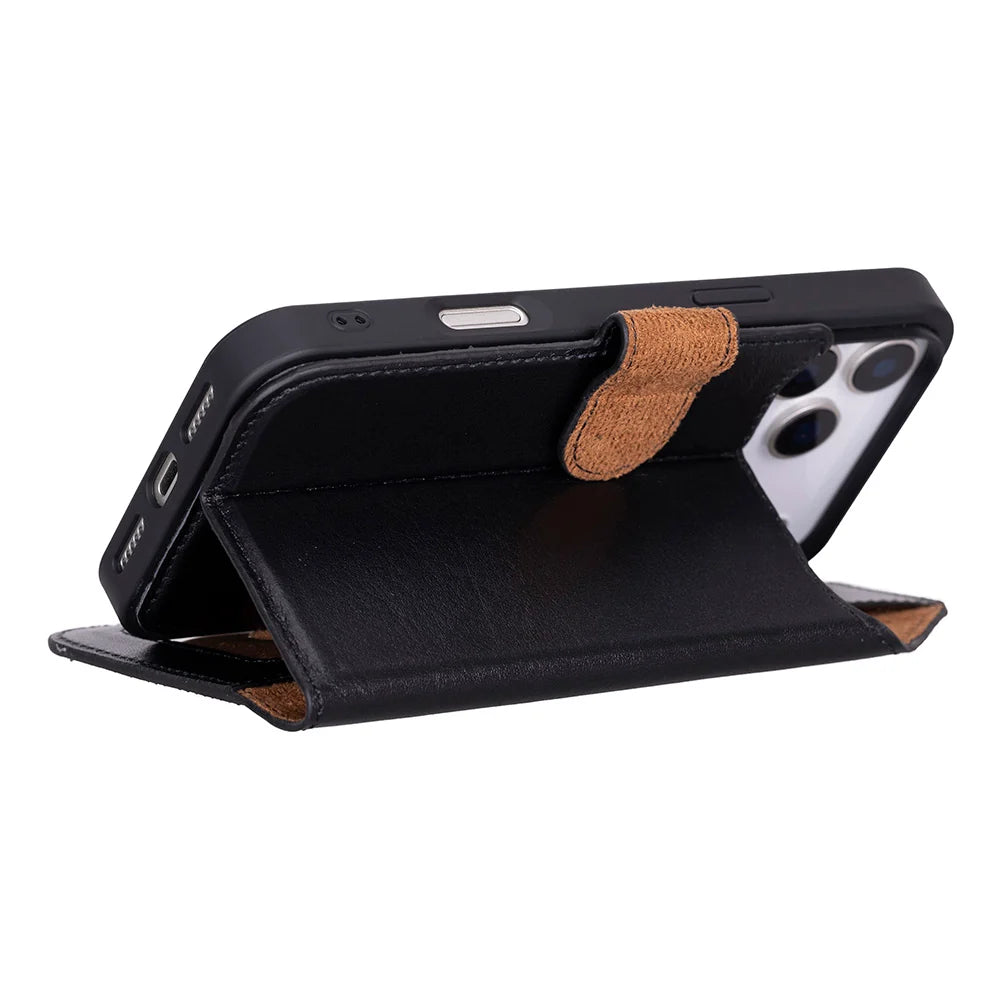 Sengul Genuine Leather Wallet Case for iPhone 18 Pro Max