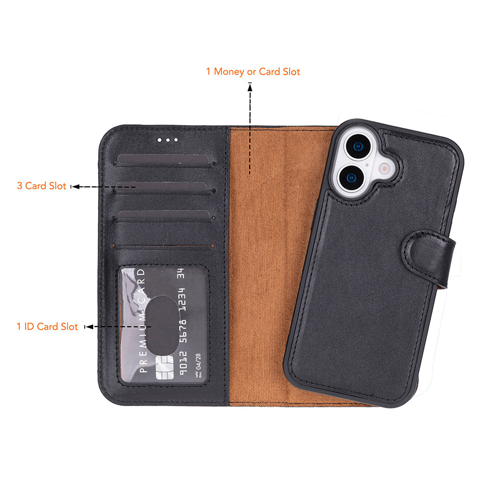 Magic I Phone 17 Leather Detachable Wallet Case