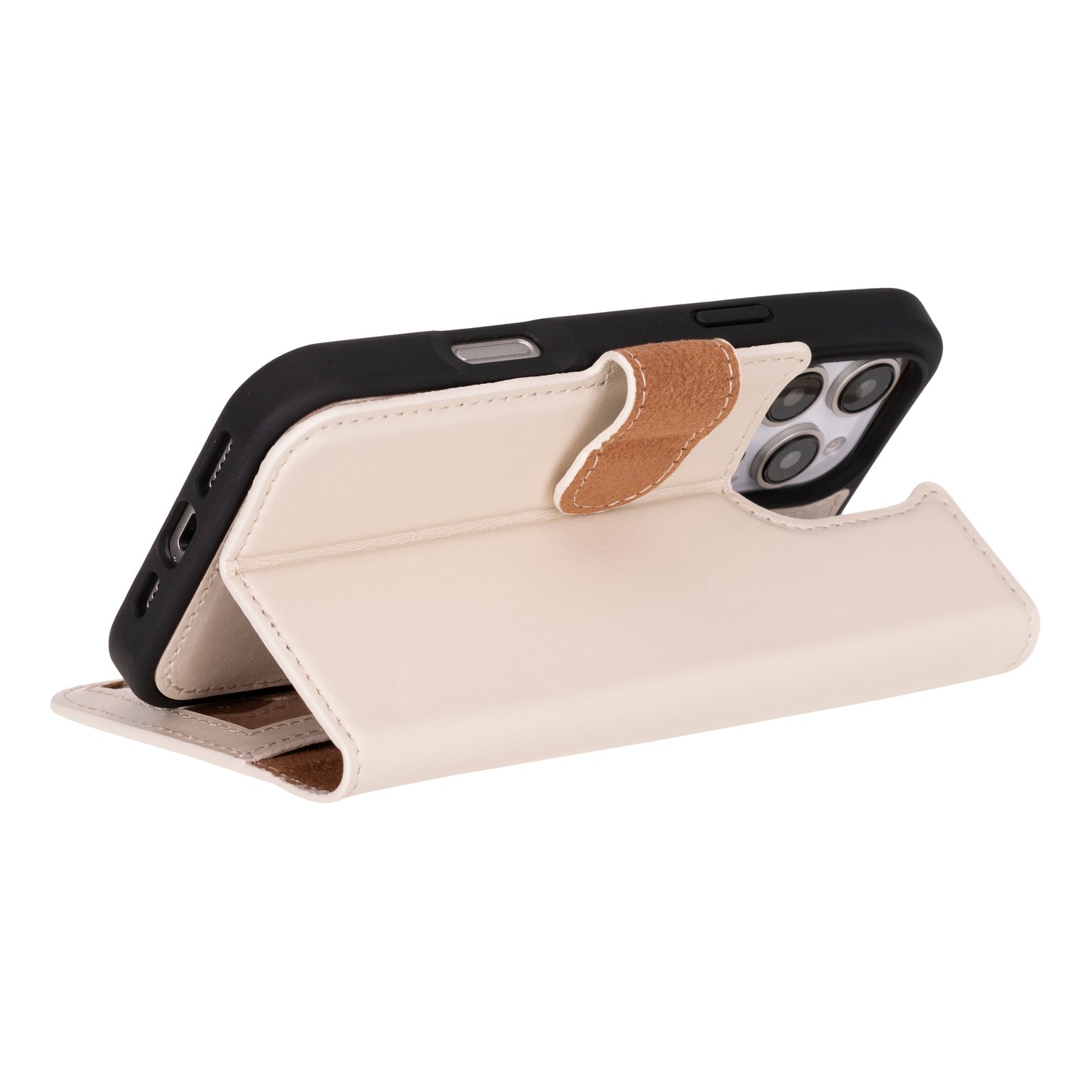 Magic I Phone 16 Pro Detachable Leather Wallet Case