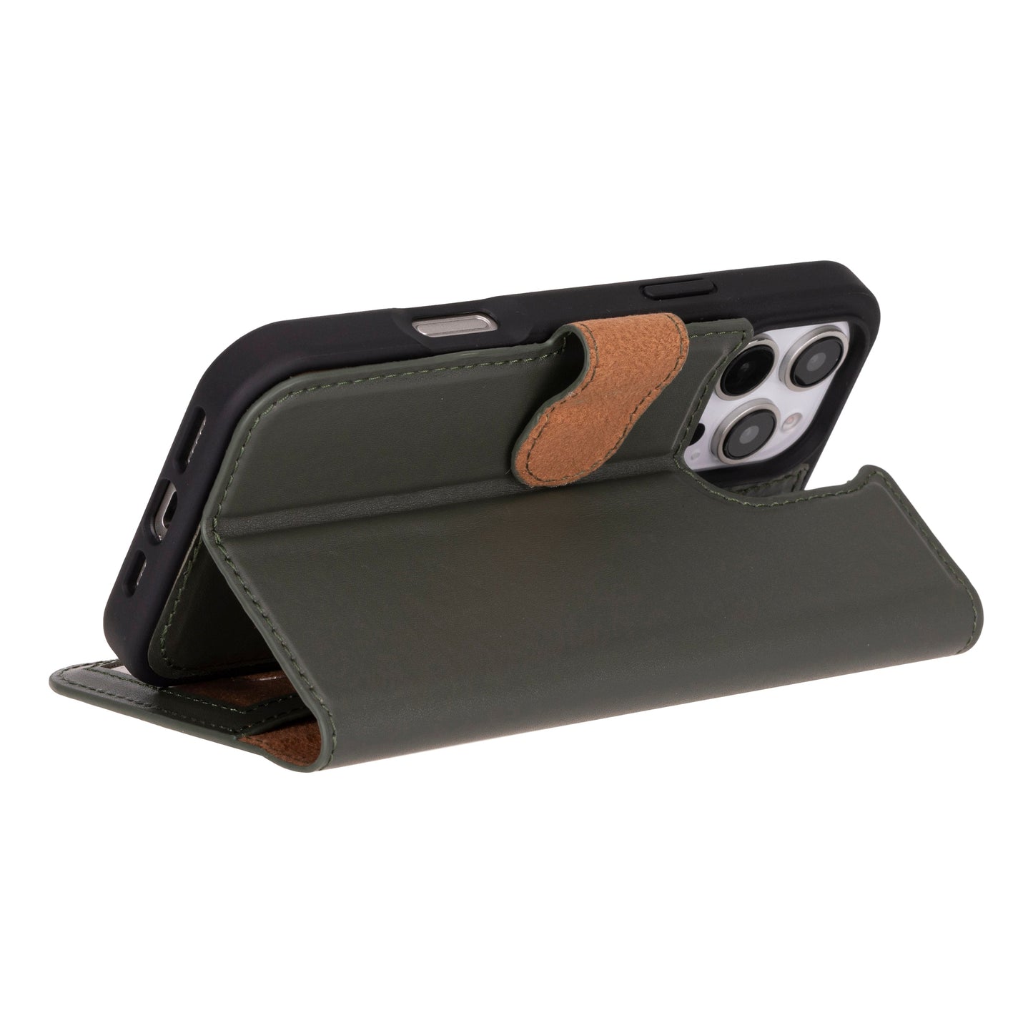 Magic I Phone 16 Pro Detachable Leather Wallet Case