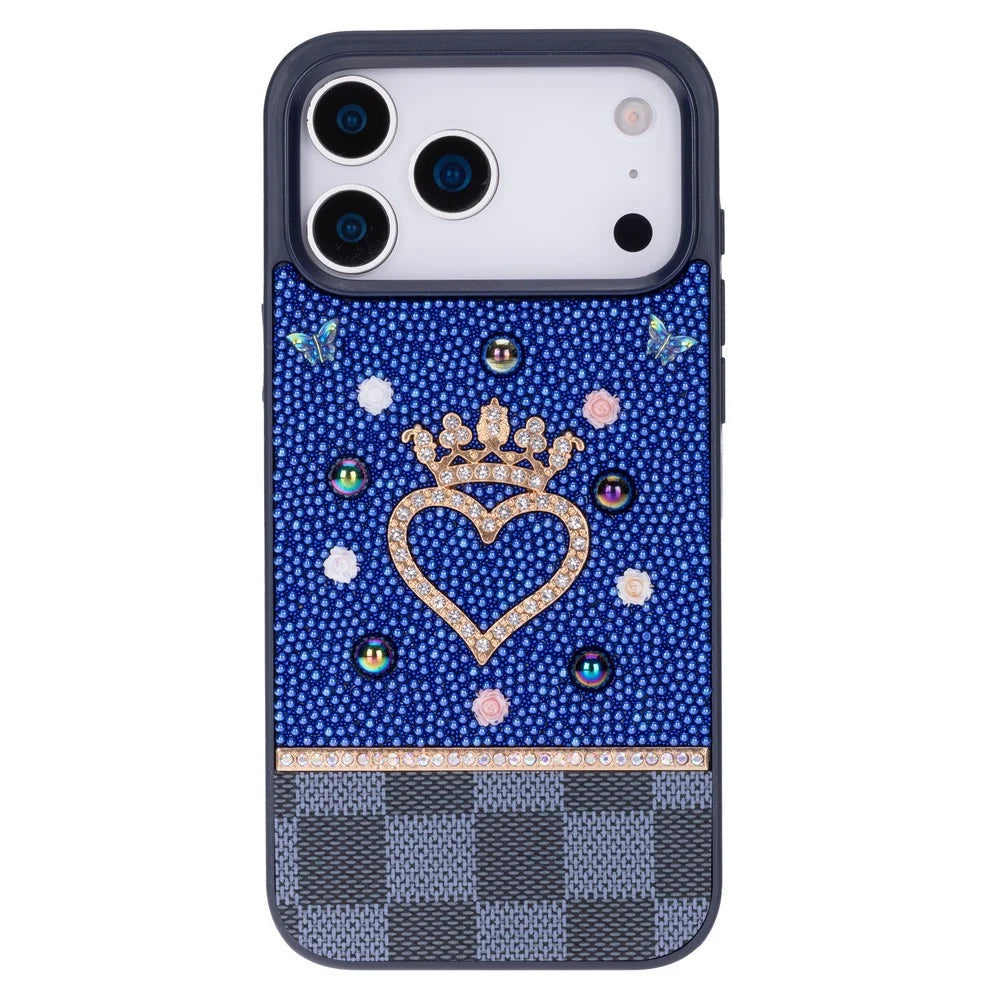 Vissel Heart Crystal Luxury Case for iPhone 18 Pro / 17 Pro