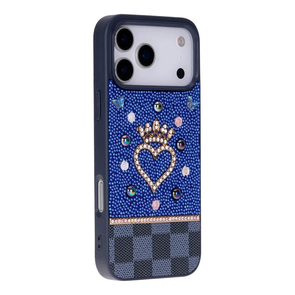 Vissel Heart Crystal Luxury Case for iPhone 18 Pro / 17 Pro