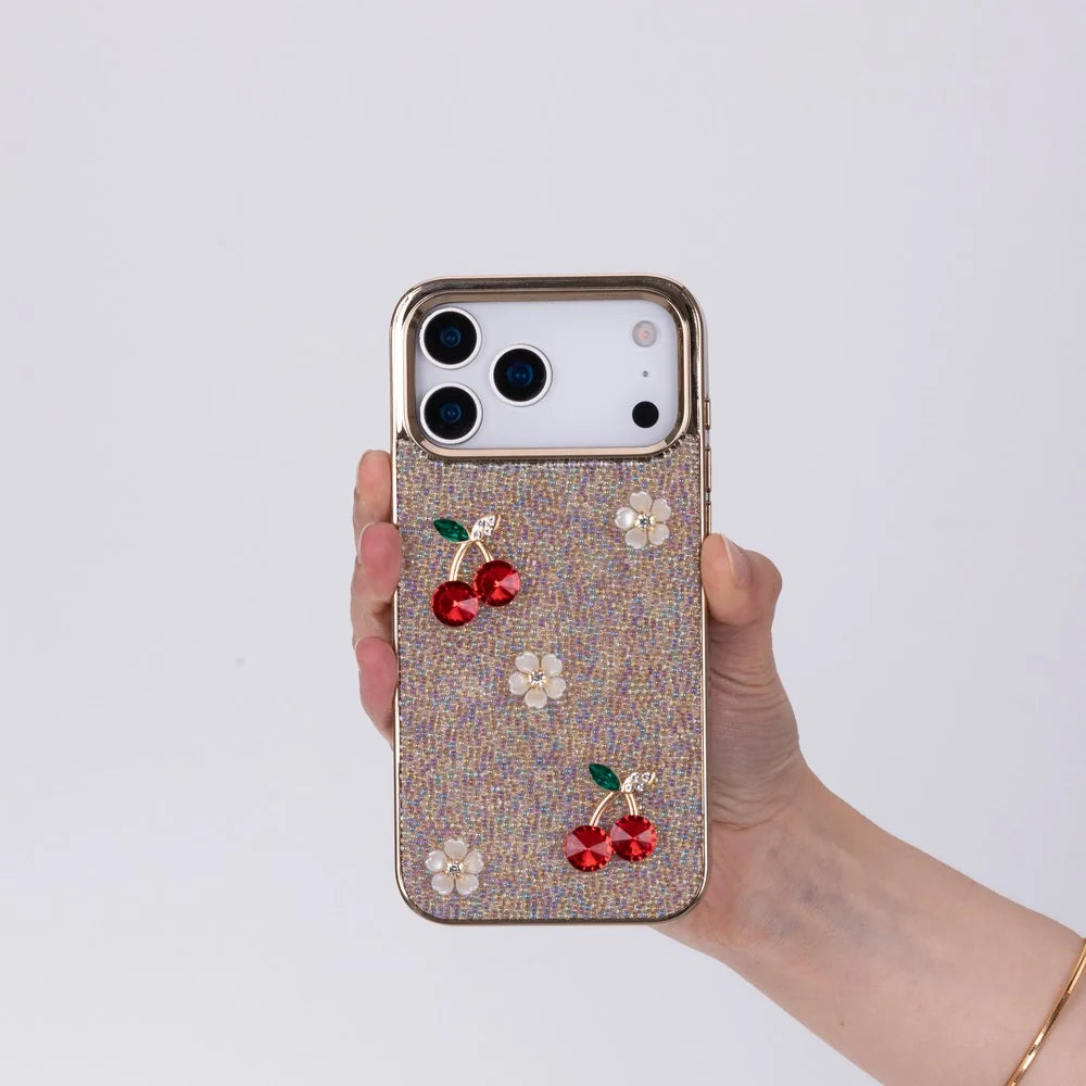 Freya Crystal Cherry Case for iPhone 18 Pro Max / 17 Pro Max
