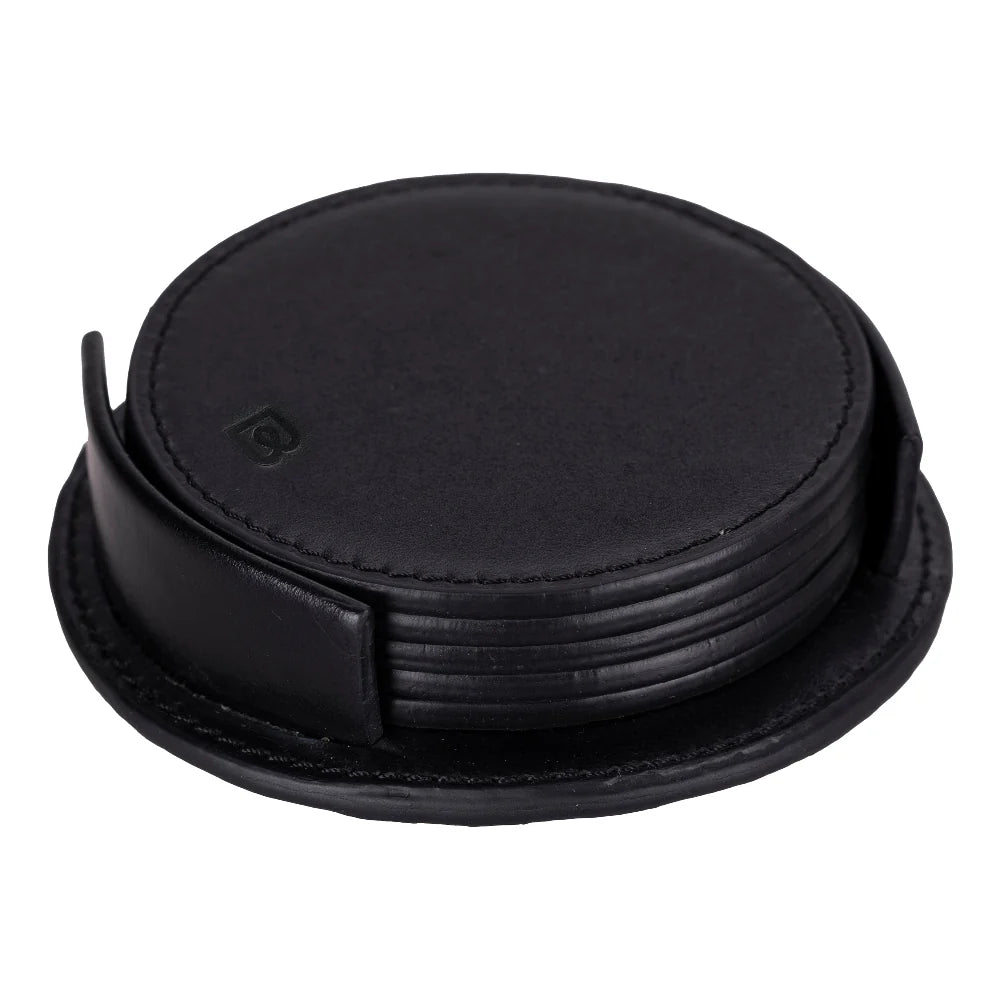 Lavion Leather Cup Coaster Set