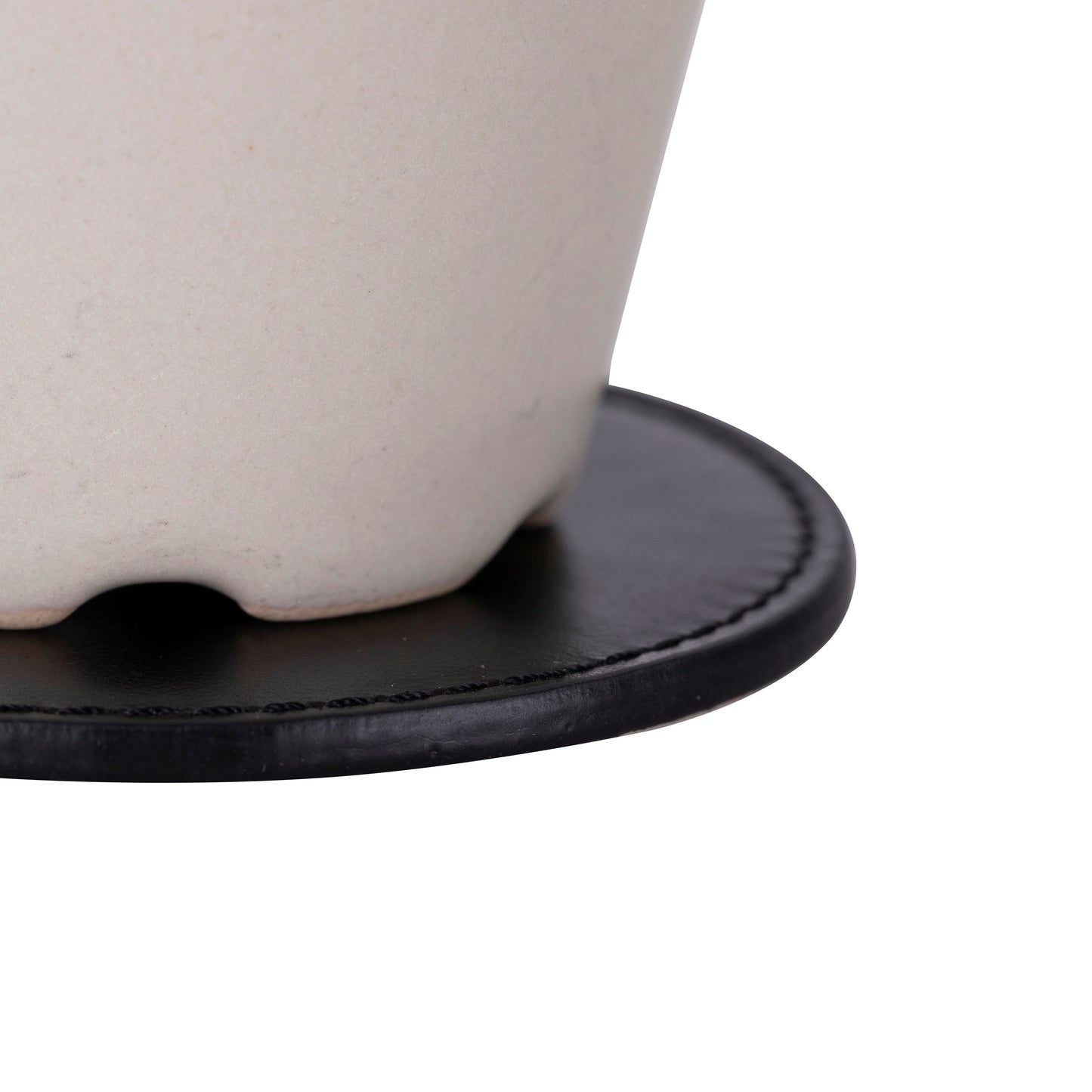 Divine Cup Leather Coaster Set