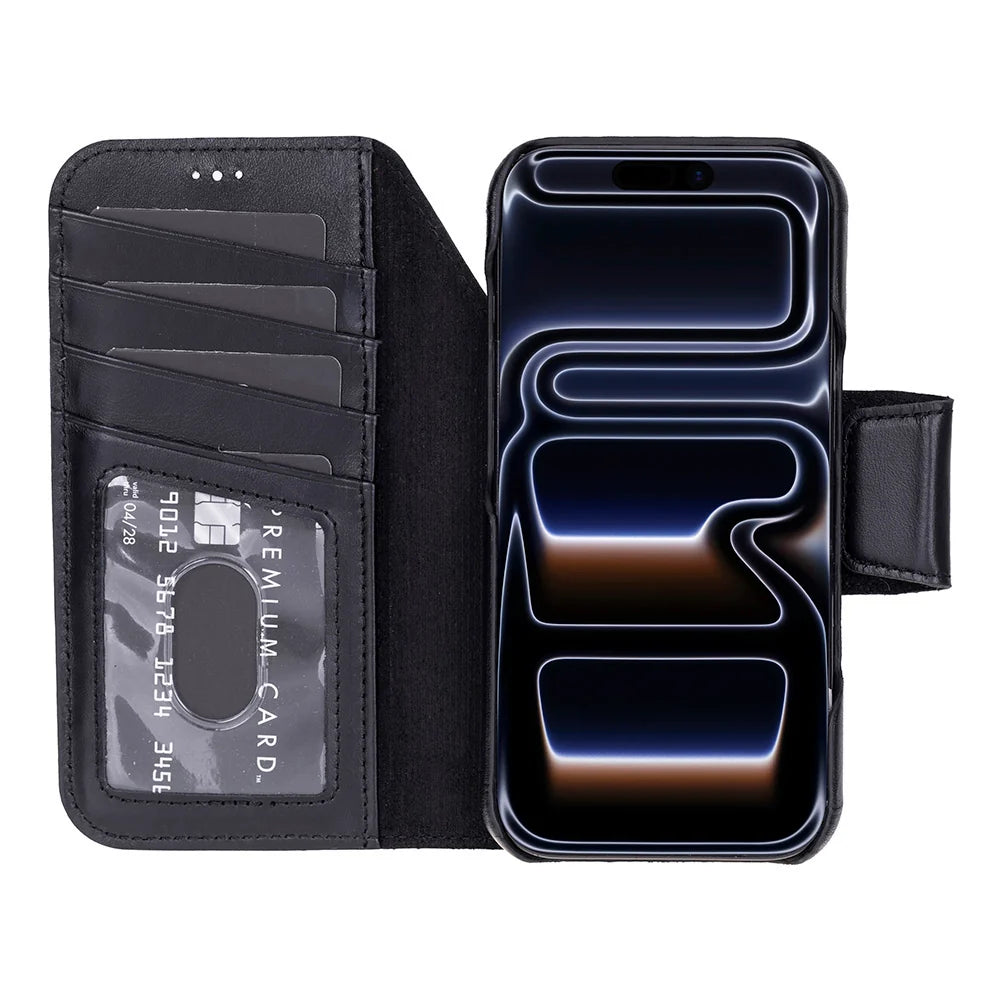 Elite Magic iPhone 18 Pro / 17 Pro Leather Detachable Wallet Case