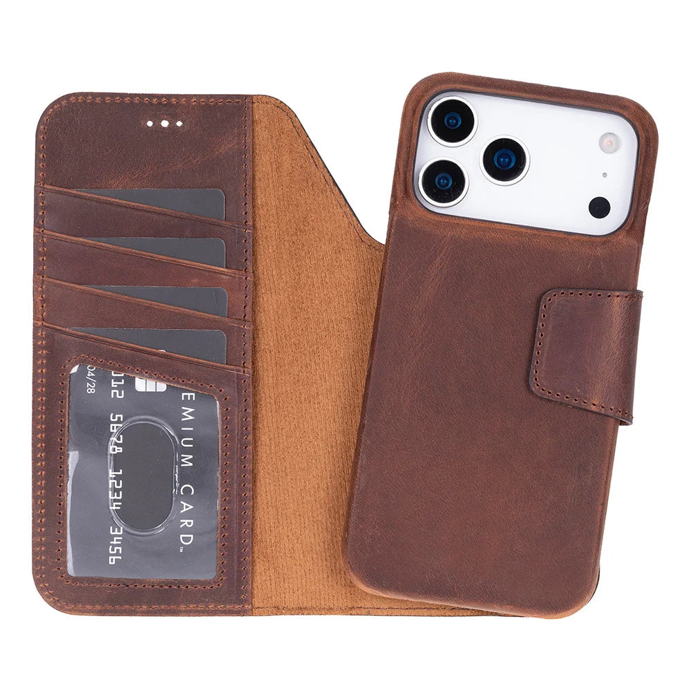 Elite Magic iPhone 18 Pro Max / 17 Pro Max Leather Detachable Wallet Case