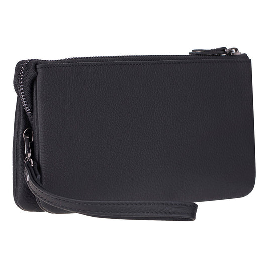 Majeste Leather Clutch Bag