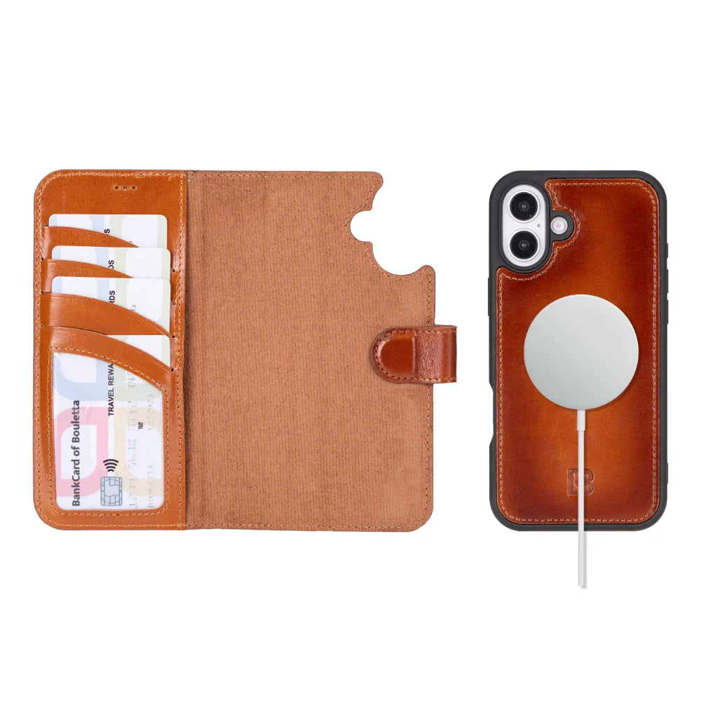 Magic iPhone 16 Leather Detachable Wallet Case