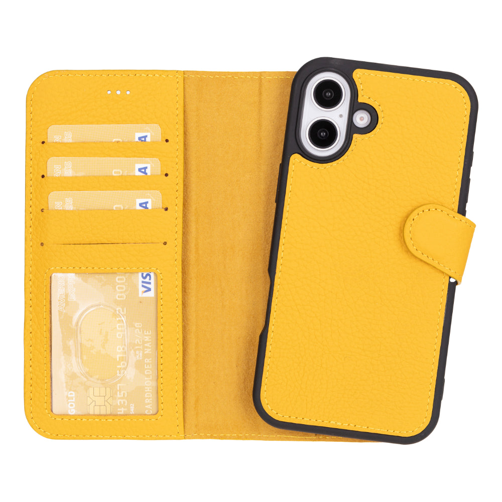 Magic I Phone 16 Plus Detachable Leather Wallet Case