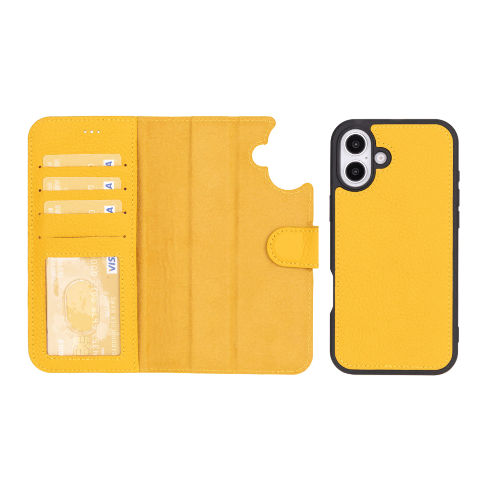 Magic I Phone 16 Plus Detachable Leather Wallet Case