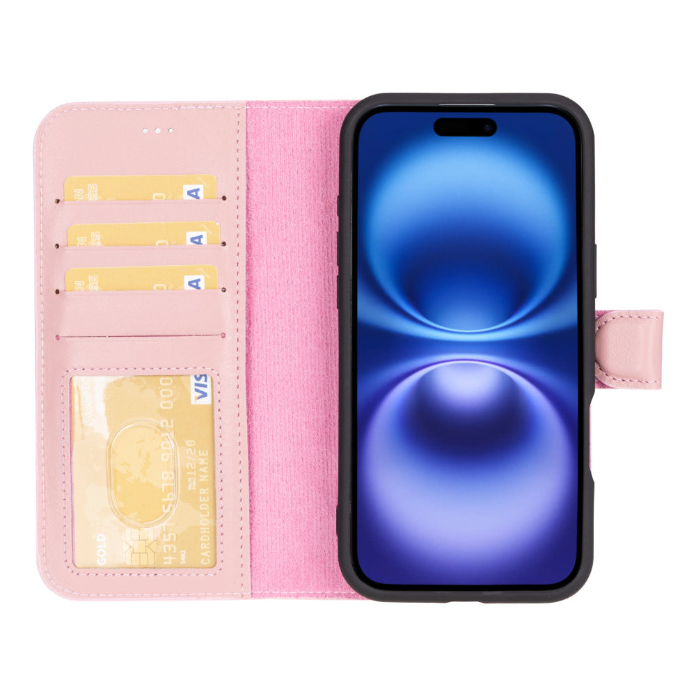 Magic I Phone 16 Detachable Leather Wallet Case
