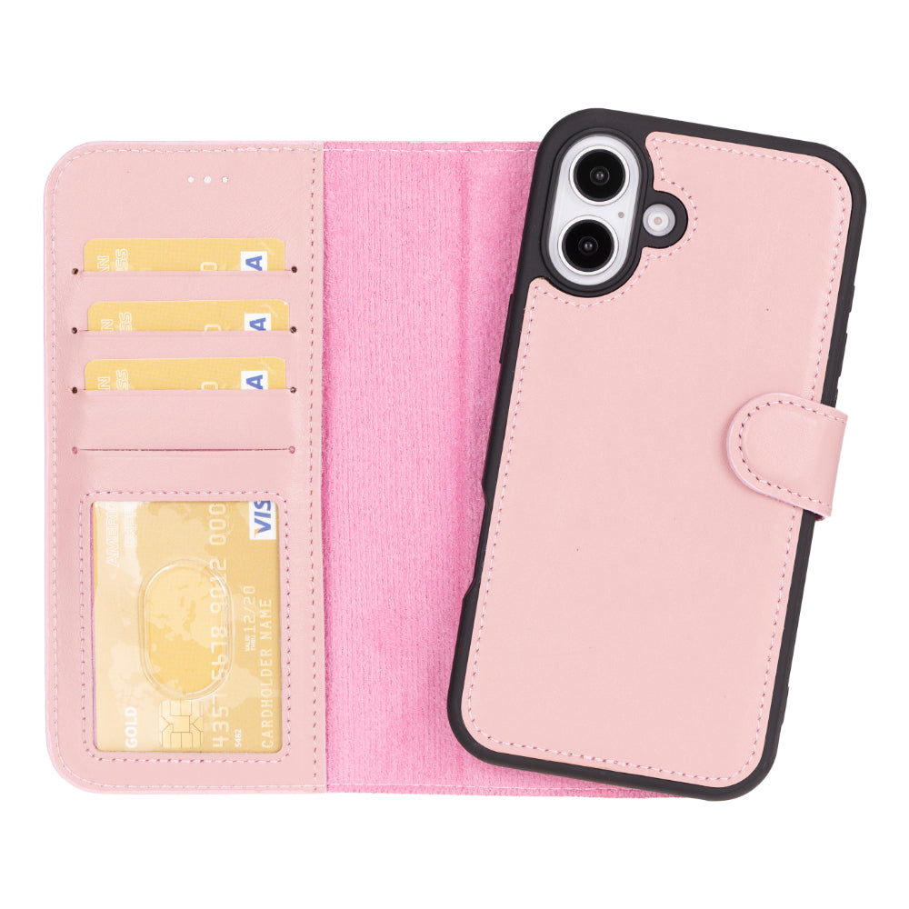Magic I Phone 16 Plus Detachable Leather Wallet Case
