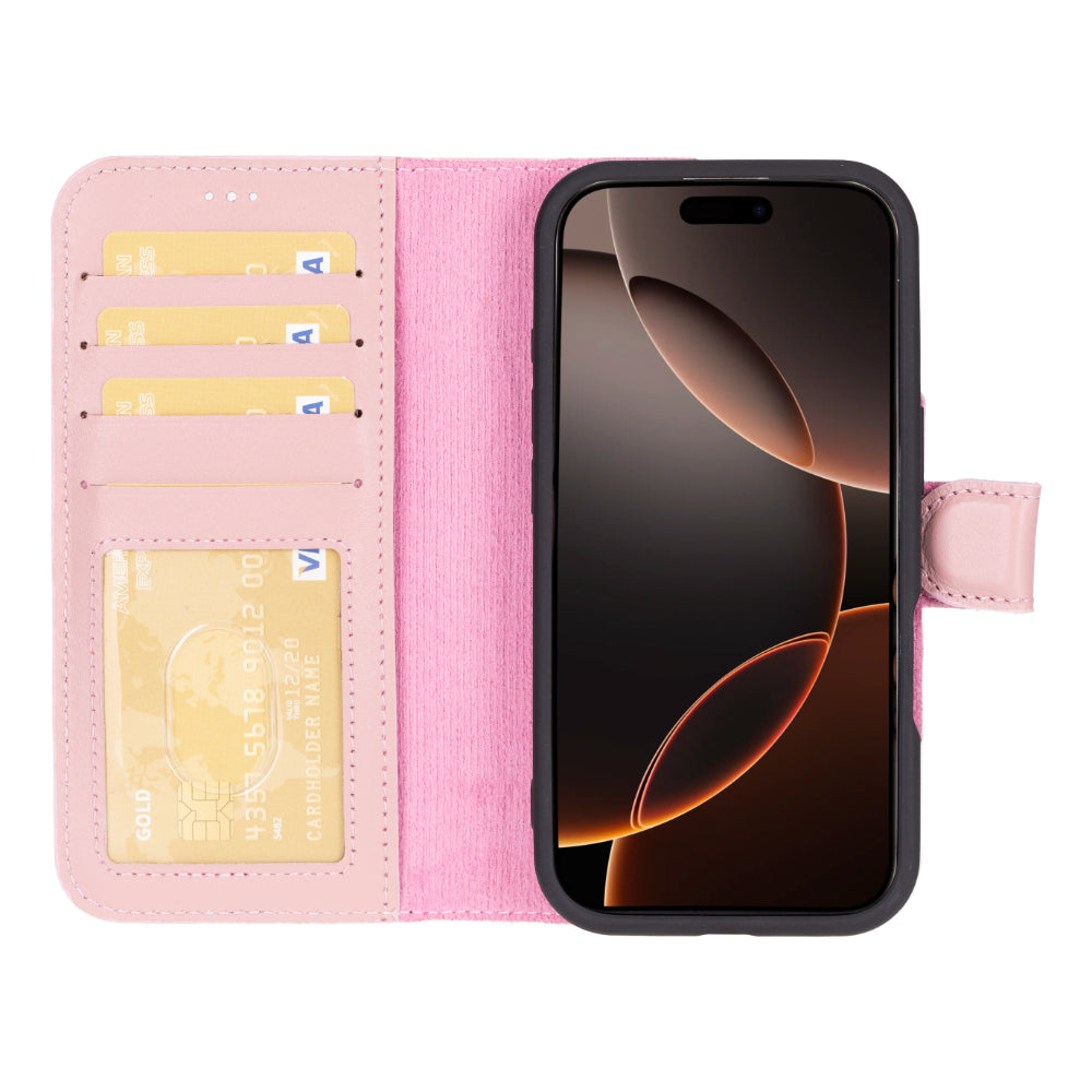 Magic I Phone 16 Pro Max Leather Detachable Wallet Case