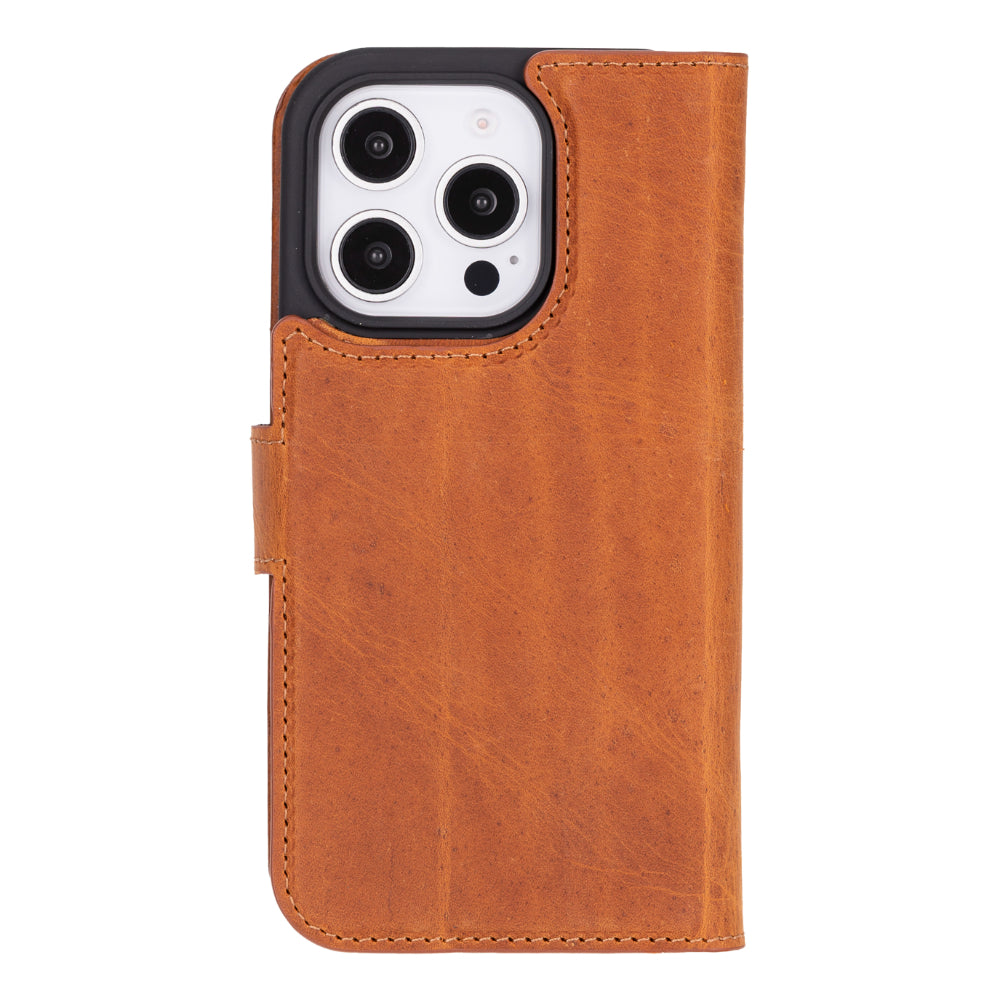 Magic I Phone 16 Pro Detachable Leather Wallet Case