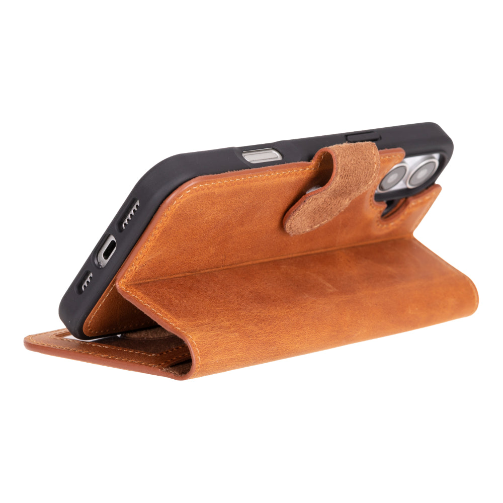 Magic I Phone 16 Detachable Leather Wallet Case
