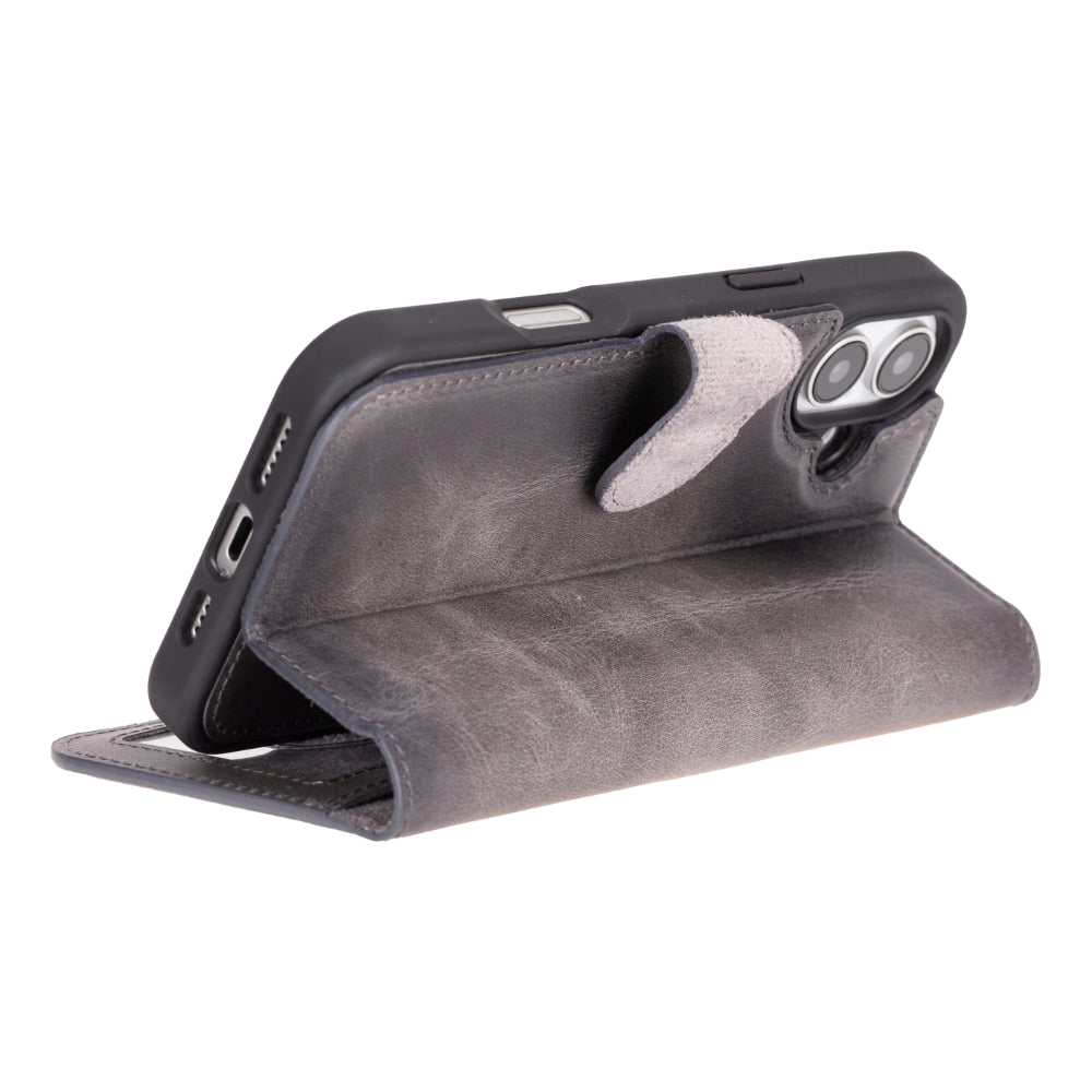 Magic I Phone 16 Plus Detachable Leather Wallet Case