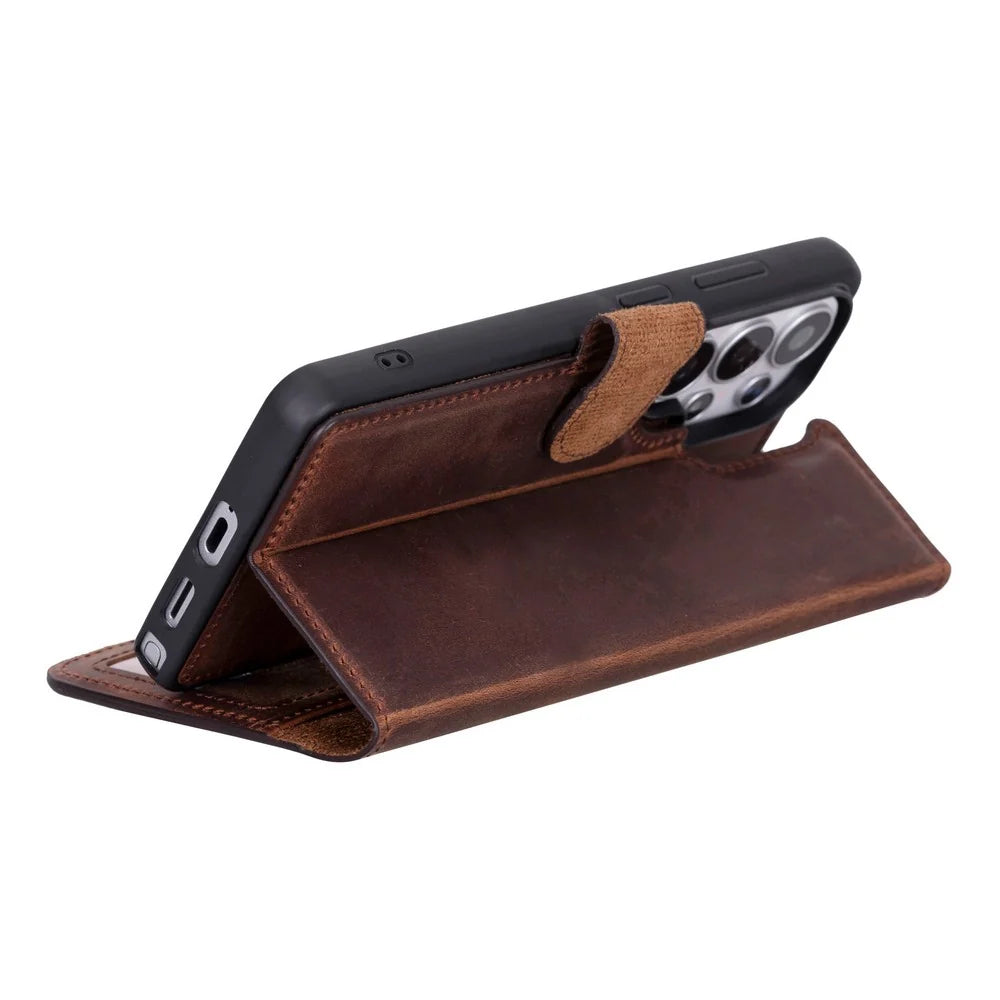 Magic Samsung Galaxy S26 Ultra Leather Detachable Wallet Case