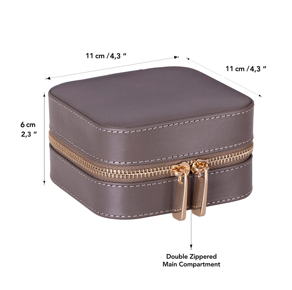 Amanda Leather Jewelry Box, Medium