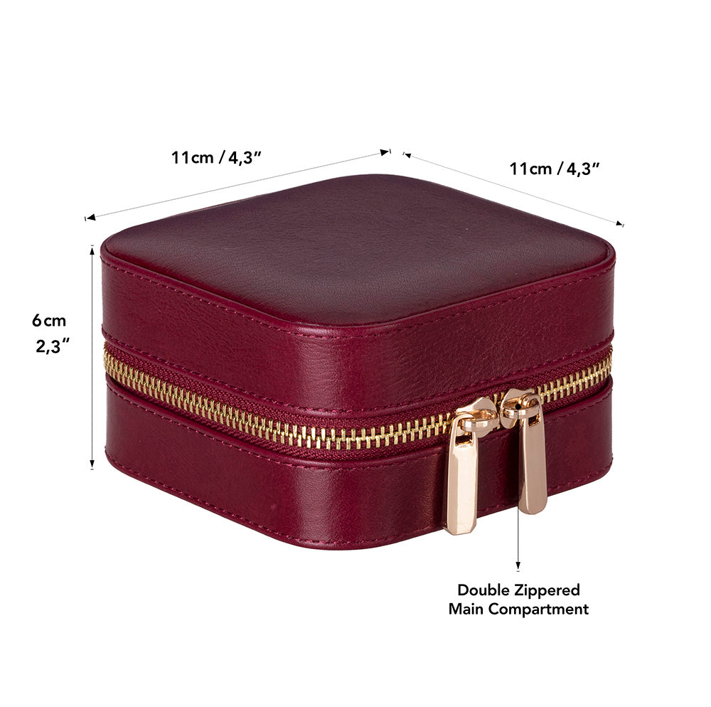 Amanda Leather Jewelry Box, Medium