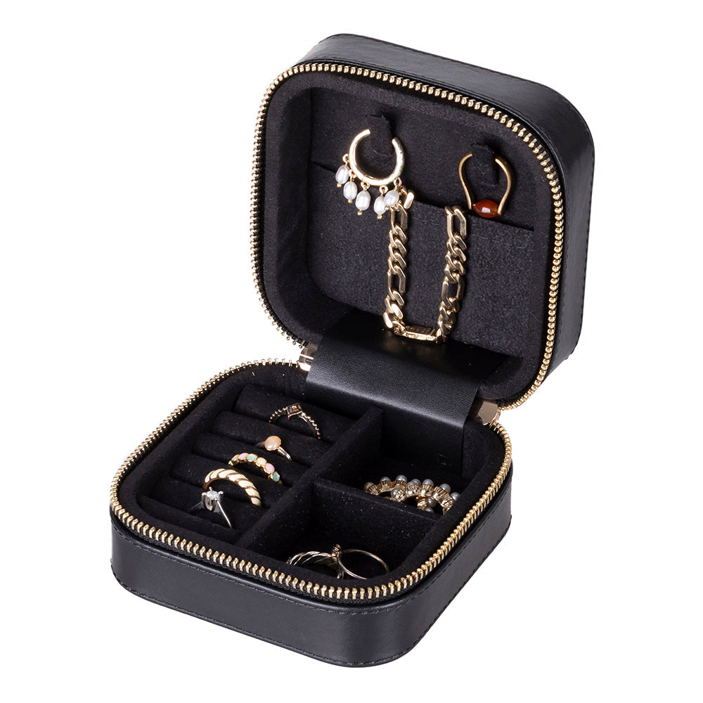 Amanda Leather Jewelry Box, Medium