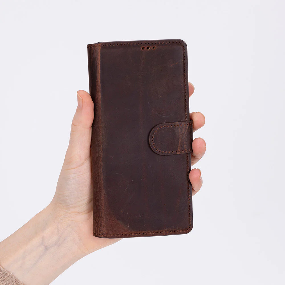 Wallet Id Leather Samsung Galaxy Z Fold7 Folio Case