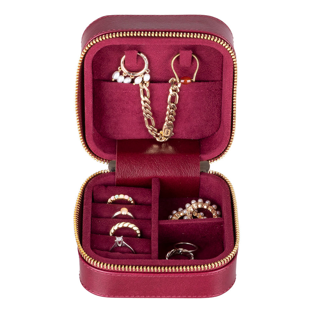 Amanda Leather Jewelry Box, Medium