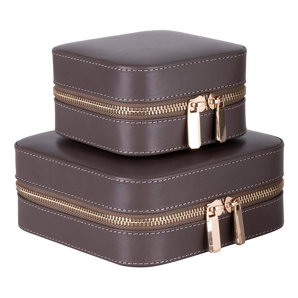 Amanda Leather Jewelry Box, Medium