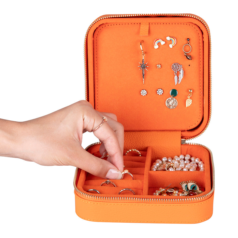 Amanda Leather Jewelry Box, Large