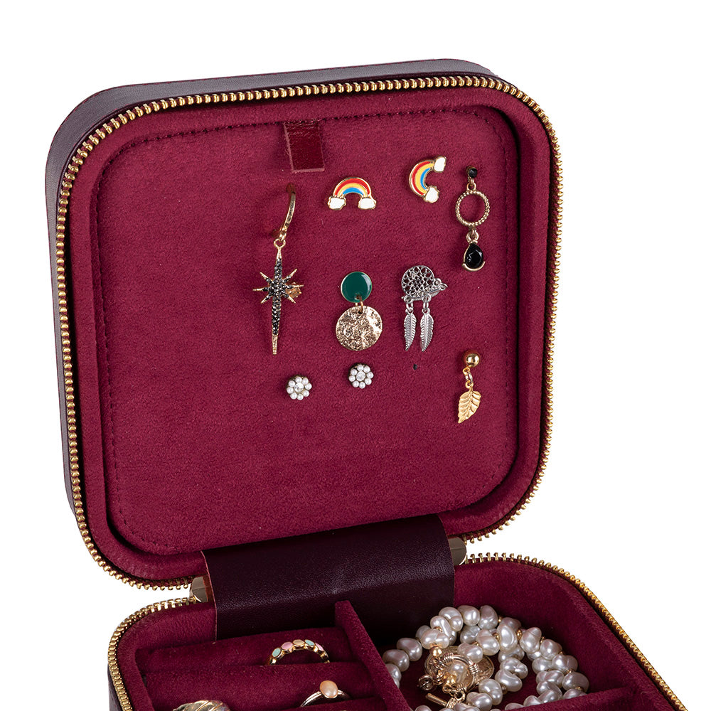 Amanda Leather Jewelry Box, Large