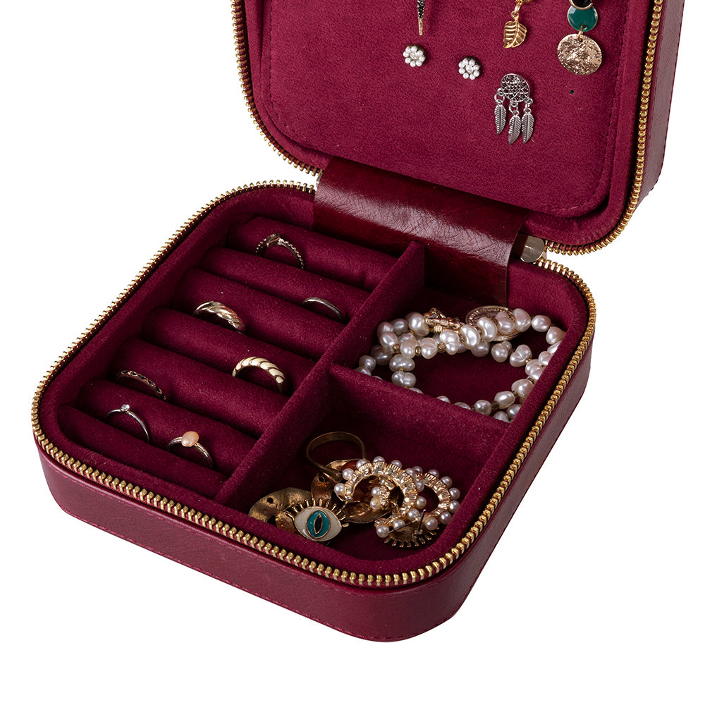 Amanda Leather Jewelry Box, Large