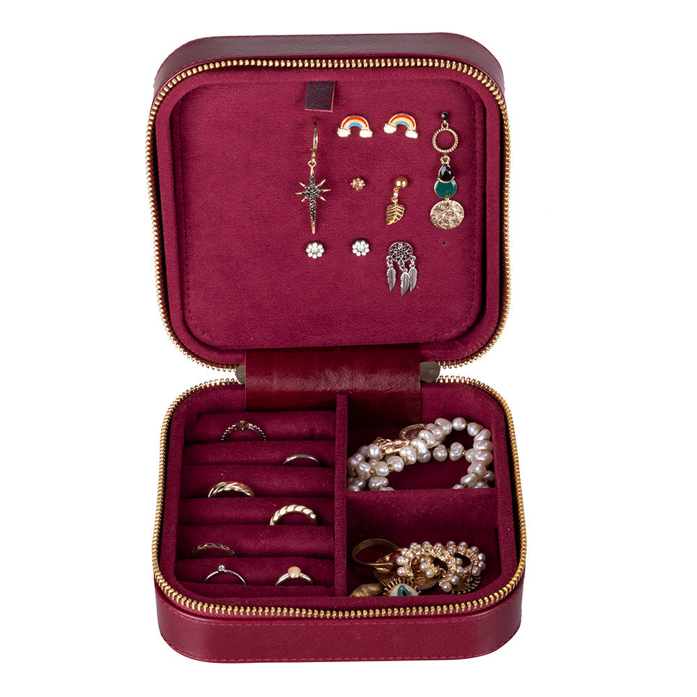 Amanda Leather Jewelry Box, Large