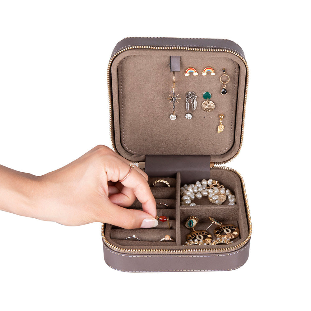 Amanda Leather Jewelry Box, Large