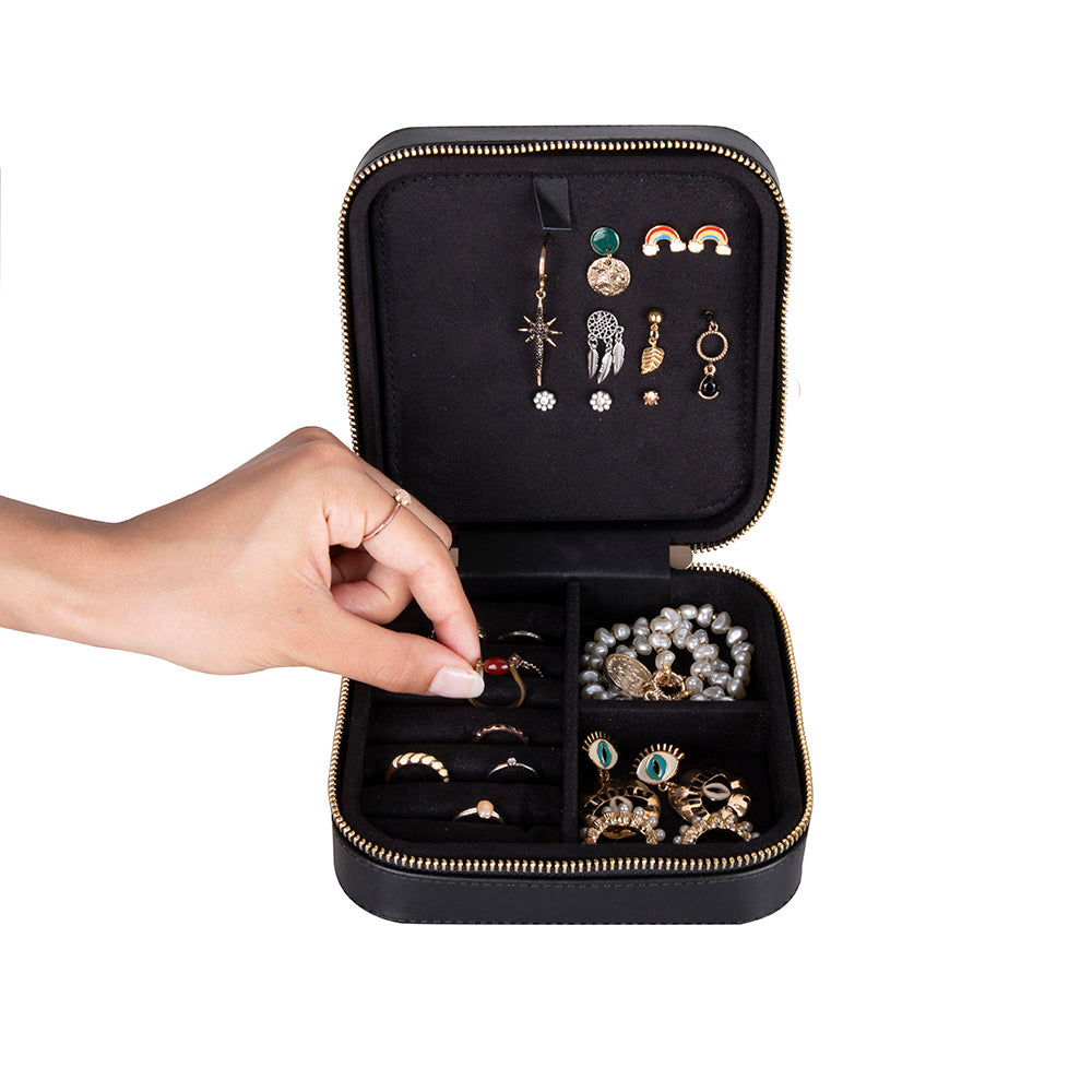 Amanda Leather Jewelry Box, Large