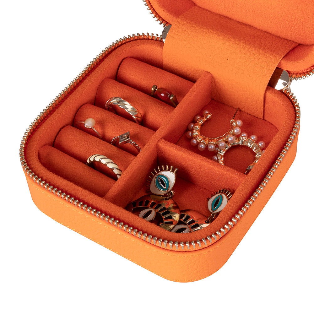 Amanda Leather Jewelry Box, Medium