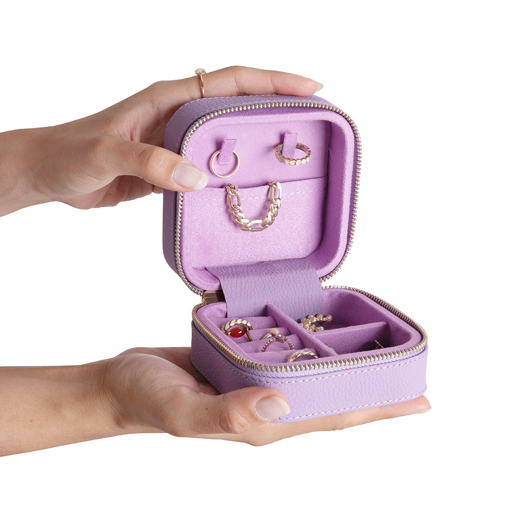 Amanda Leather Jewelry Box, Medium