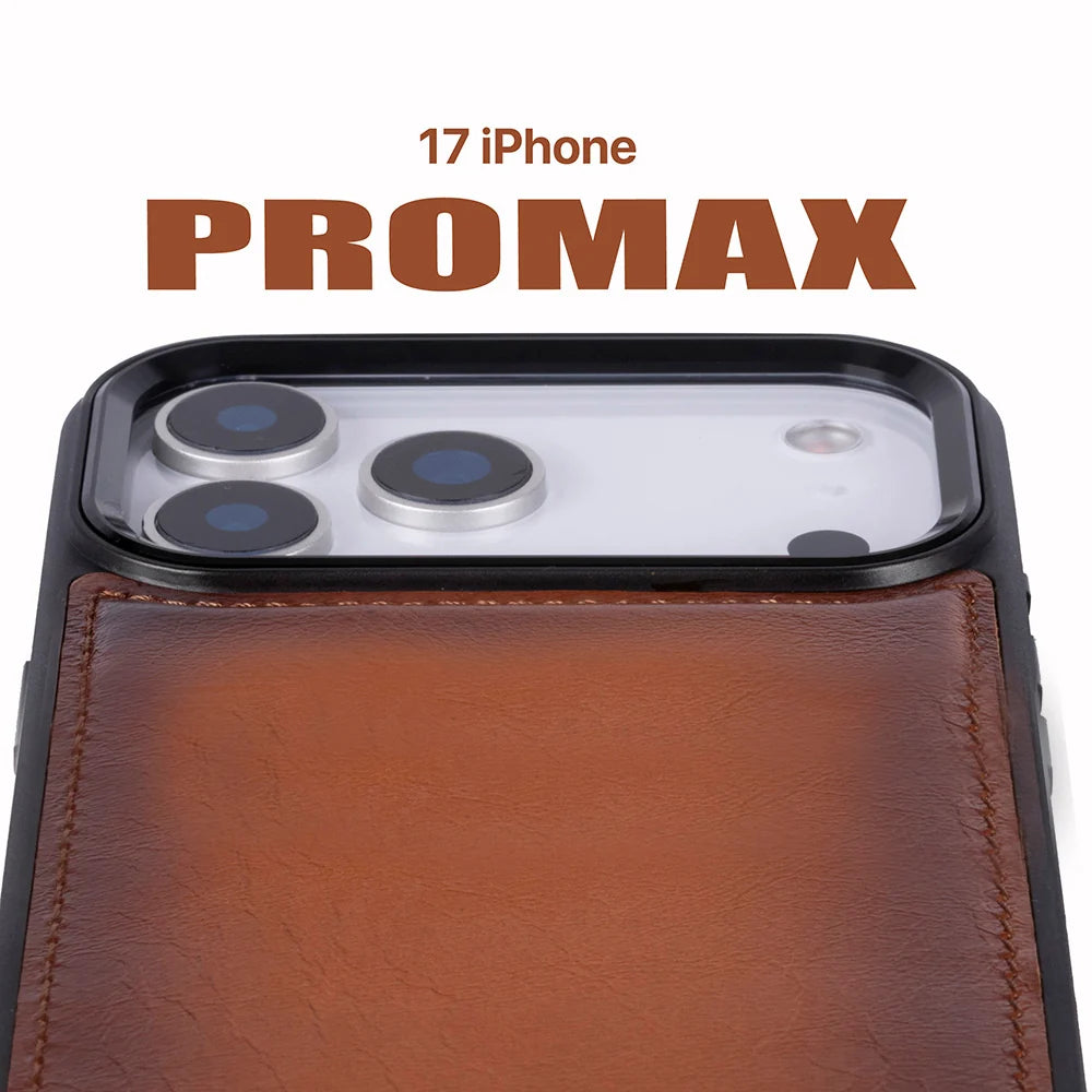 Magic iPhone 18 Pro Max / 17 Pro Max Detachable Leather Wallet Case