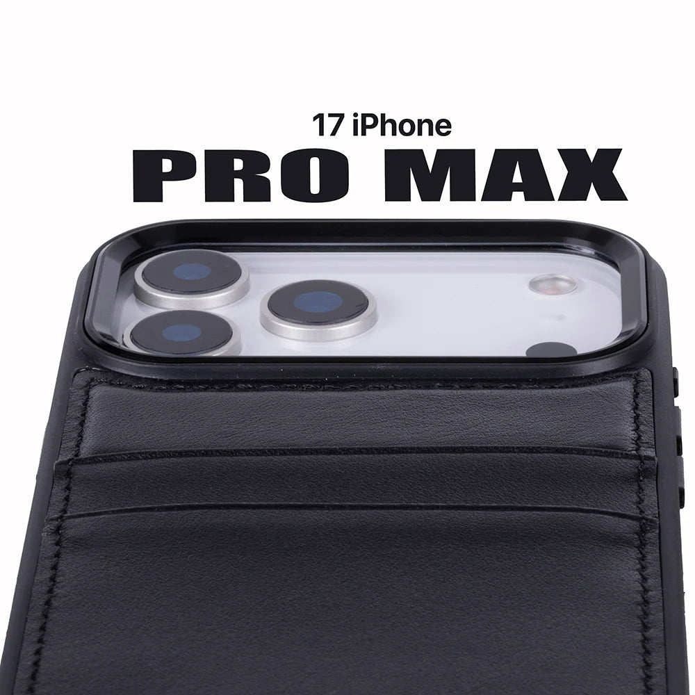 Flex Cover Leather iPhone 18 Pro Max / 17 Pro Max Case with Card Holder