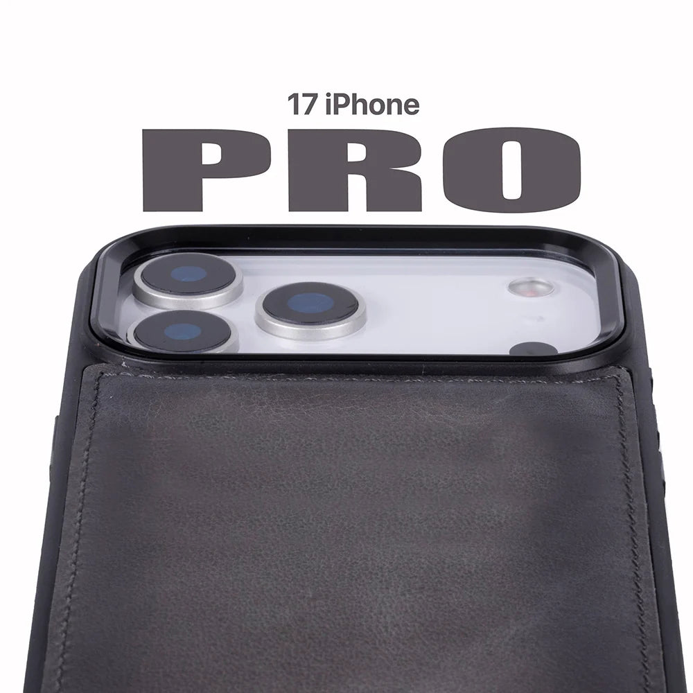 Magic iPhone 18 Pro / 17 Pro Detachable Leather Wallet Case