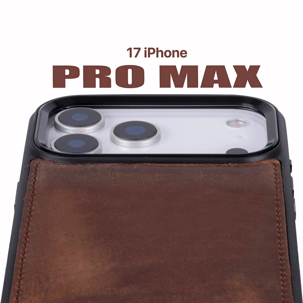 Magic iPhone 18 Pro Max / 17 Pro Max Detachable Leather Wallet Case