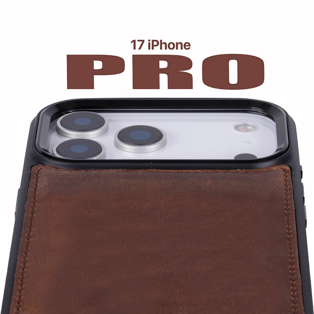 Magic iPhone 18 Pro / 17 Pro Detachable Leather Wallet Case