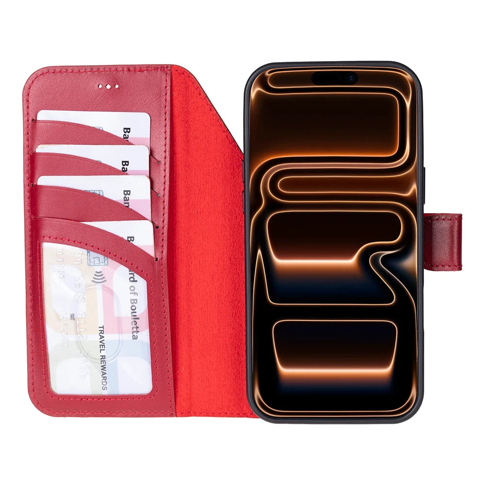 Magic iPhone 18 Pro / 17 Pro Detachable Leather Wallet Case