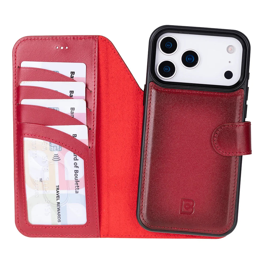Magic iPhone 18 Pro / 17 Pro Detachable Leather Wallet Case